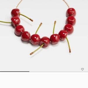 NWT Jacquemus Glossy Red Cherry Necklace